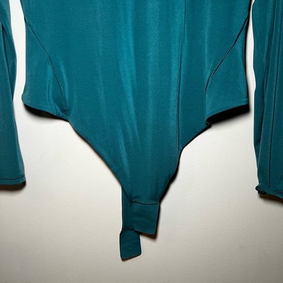 Lululemon Athletica Teal Long Sleeve Classic Night Out Turtleneck Bodysuit XL - Picture 7 of 14